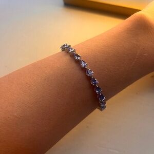 Silver Tanzanite bracelet